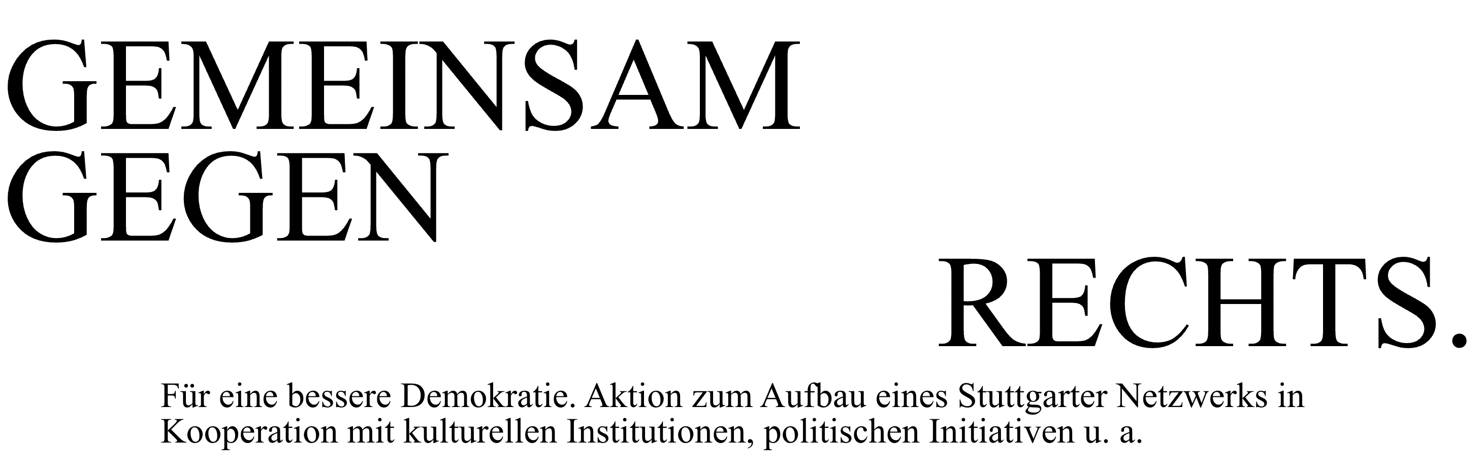 gemeinsam gegen rechts